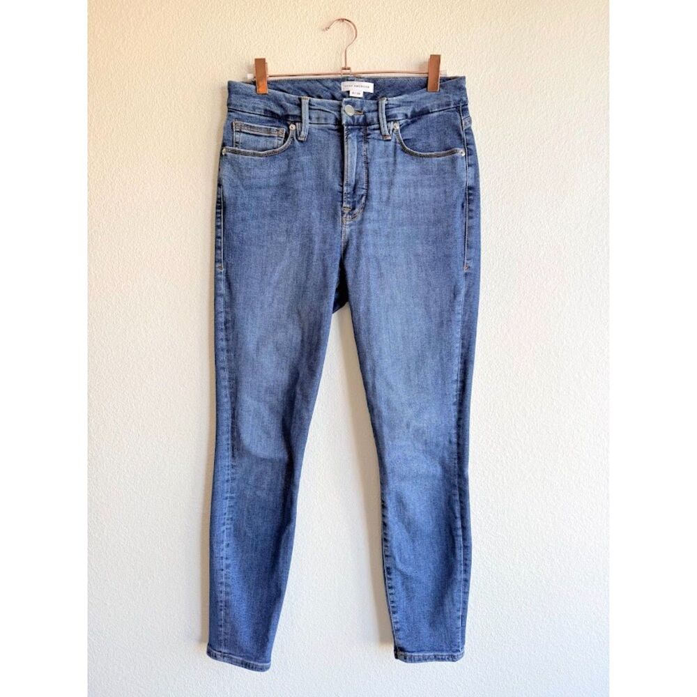 Good American Good Legs Cropped Skinny Jeans size 6 / 28